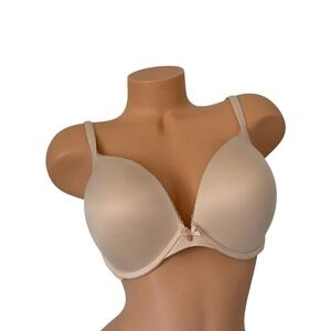 Victorias Secret 38DD Body By Victoria Smooth Push Up Bra Solid Marzipan